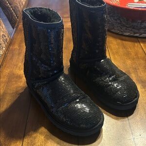 Ugg black  Sequin Boots size 8